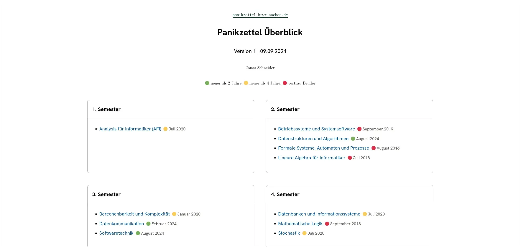 HTWR Panikzettel Seite